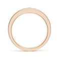 thumbnail image 2 of ANGARA Natural Channel Set Half Eternity Emerald Wedding Ring in 14K Rose Gold for Women (Size-2.5mm) | May Birthstone, Birthday, Anniversary, Jewelry Gift for Women | Natural Emerald Ring, 2 of 9