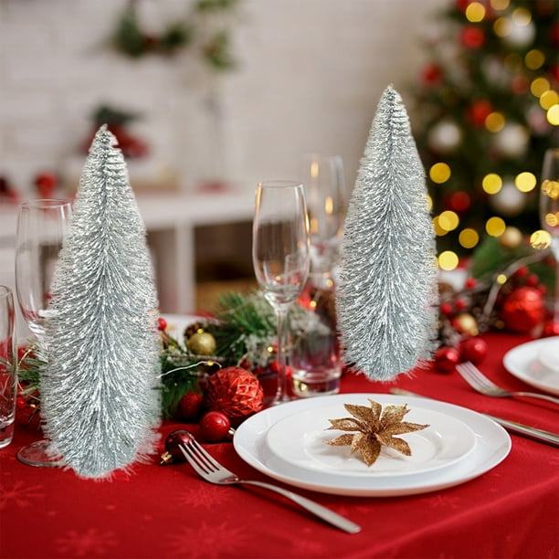 Rbol De Navidad Artesanal, Mini Decoracin Para El Hogar, Luces Led, Ambiente Festivo, Decoracin De Escritorio, Regalo Para La Familia, Pequeo Rbol Artificial, Adorno Navideo, Estilo, UKHBMC