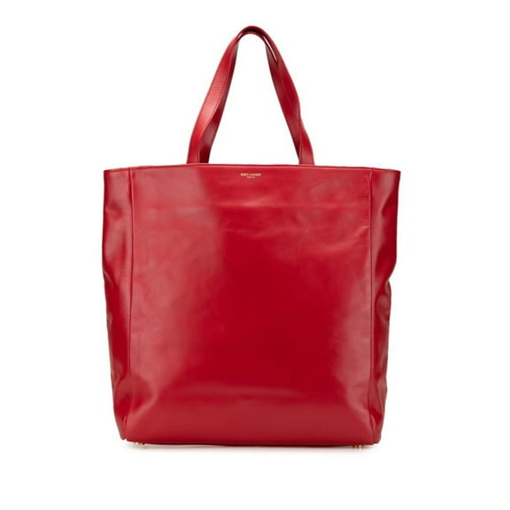 Pre-Owned Saint Laurent reversible tote bag 318340 red leather women's SAINT LAURENT (Good)