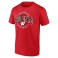 thumbnail image 2 of Men's Red Wisconsin Badgers Last Leg T-Shirt, 2 of 3