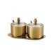 thumbnail image 4 of 2 cajas de condimentos de acero inoxidable, botella de condimentos, botella de almacenamiento de sal y pimienta con cuchara y tapa transparente para el hogar y la cocina (dorado), 4 of 4