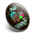 thumbnail image 2 of Mad Scientist with Beakers Brain Metal 1.1" Tie Tack Hat Lapel Pin Pinback, 2 of 4