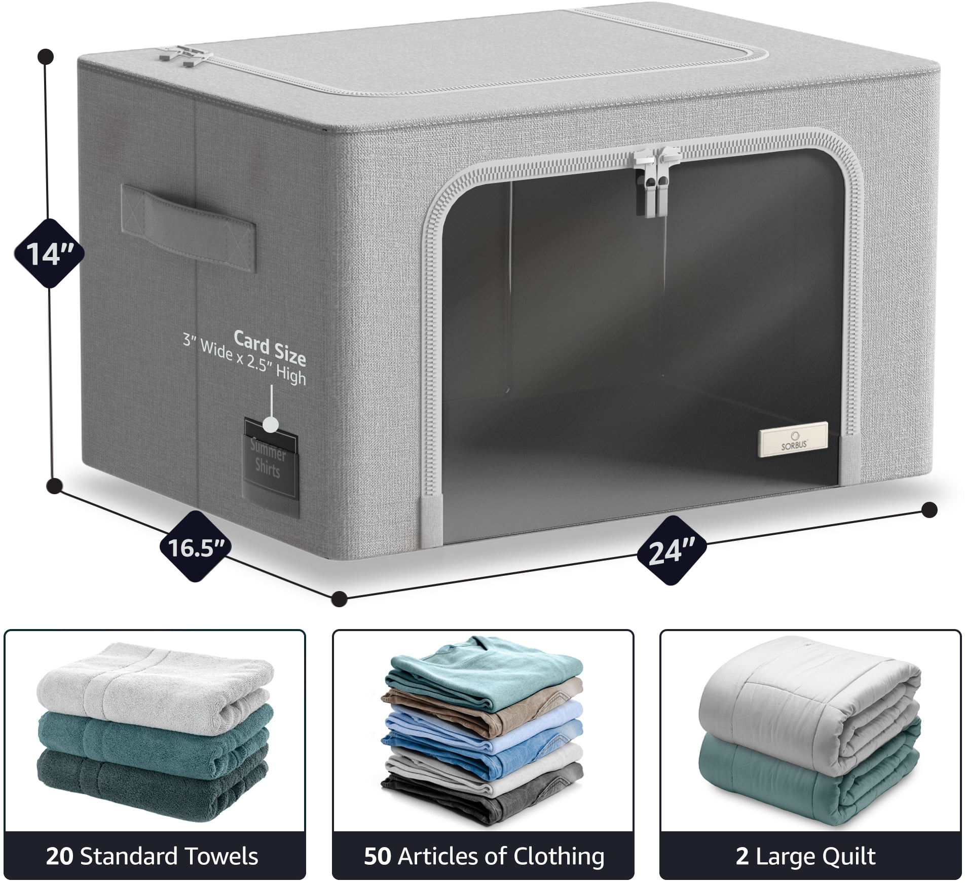 Blanket Storage Container Fabric Storage Closet Storage Shelf Material: Coherer Durable The Bathroom The Man Flat Storage Bins with Lids Under Bed