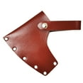 thumbnail image 3 of Funda para cabeza de hacha, funda para cabeza de hacha, carpintería, seguridad para acampar, cubierta para hacha protectora para exteriores, funda Marrón, 3 of 8