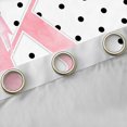 thumbnail image 4 of Manfei Monogrammed K Design Kitchen Curtains,Cartoon Polka Dot Print Black Out Curtains Pack of 2 (42x63 Each), 4 of 6