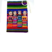 Worry Dolls Large Pouch Contains 4 2" Dolls From Guatemala