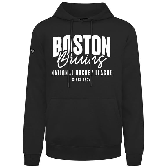 Men's Levelwear  Black Boston Bruins Podium Response Pullover Hoodie