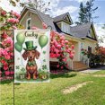 thumbnail image 4 of St Patricks Day Garden Flag Double Sided Printed Polyester Outdoor Decorative Yard Banner with Lucky Clover Shamrock Design for Spring Party Home Decor 12.5 x 18 Inch#26011, 4 of 6