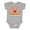 AC-Heather Grey, variant on Arizona with Retro Sunset Boys or Girls Baby Bodysuit