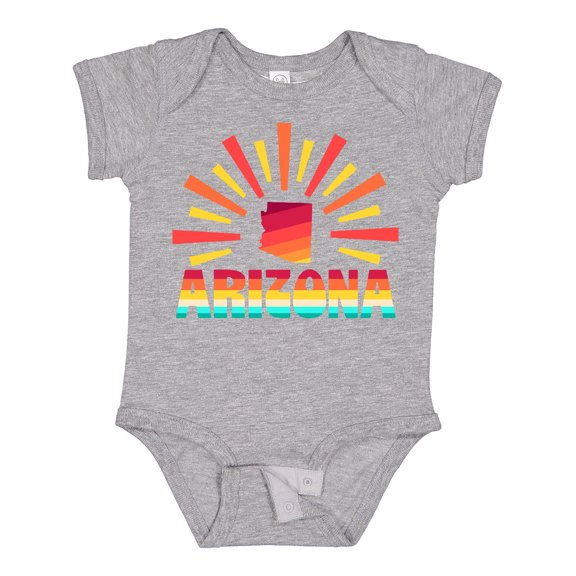 Inktastic Arizona with Retro Sunset Boys or Girls Baby Bodysuit