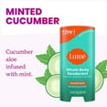 thumbnail image 6 of Lume Whole Body Women’s Deodorant - Smooth Solid Stick - Aluminum Free - Minted Cucumber - 2.6oz, 6 of 10