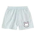 thumbnail image 5 of Staki Shorts Teens Girl's Bow Front Dolphin Shorts Elastic Waist Casual Workout Athletic Shorts 3-24M(Light Green-1,3-6 Months), 5 of 5