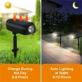 thumbnail image 6 of Solar Lights Outdoor, 2 Pack Solar Powered Landscape Spotlights Waterproof, Ourtdoor Spot Lights Stake Lights for Garden Walkway Yard Porch Pool, 6 of 7