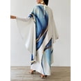 thumbnail image 3 of OYYN Summer Dresses for Women Plus Size No Restriction Comfort Loose Fit Caftan Gown Marble Print Kaftan Dress, 3 of 4