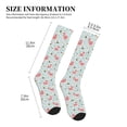 thumbnail image 2 of Lsque Cute Flamingo Pattern Sport Compression Socks for Men & Women 15-20 mmHg Knee High Nurse Pregnant Running Medical and Travel Athletic, 2 of 6