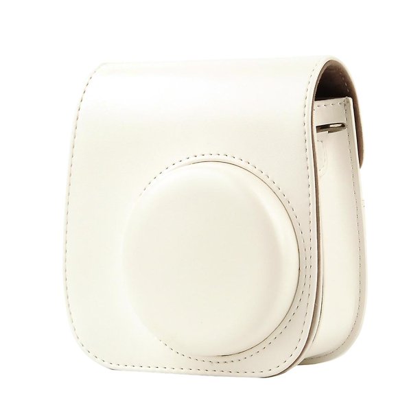 Dark grey Estuches portátiles para cámara instantánea bolso de cuero Pu con correa para el hombro para Mini 11