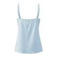 thumbnail image 5 of Pedort Tank Top For Women Graphic Tank Tops for Womens Summer Casual Loose Sleeveless Shirts Dandelion Letter Printed Round Neck Tees(Light Blue,L), 5 of 5