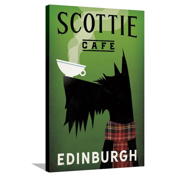 Art.com Scottie Cafe Stretched Canvas Print Wall Art by Ryan Fowler, 24" x 36"