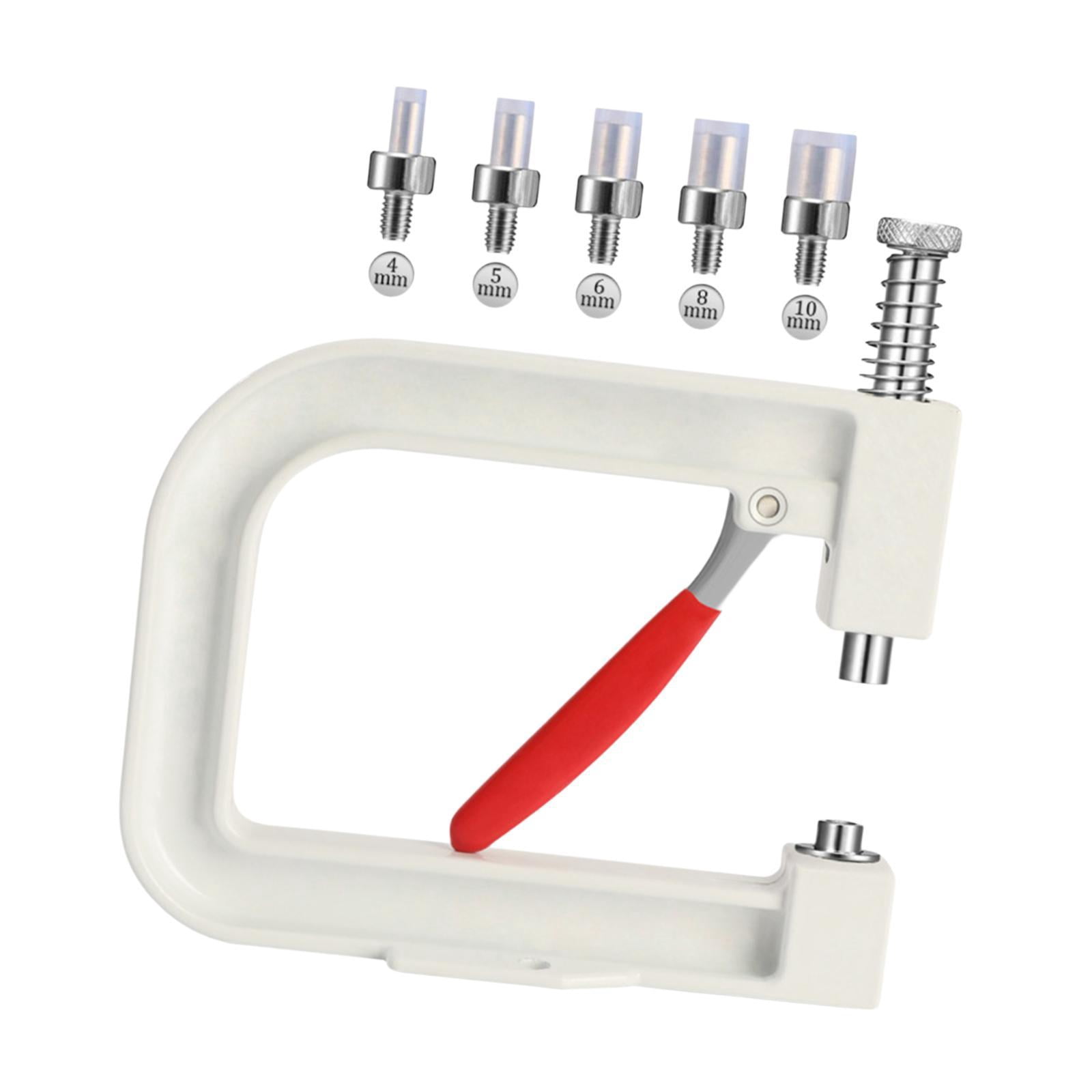 balikha Hand Press Pearl Setting Machine Beads Punching Machine Pearl Setting Tool DIY Project for Clothes Bags Skirts Hair Band Hats White