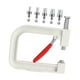 thumbnail image 4 of Máquina de prensado manual para colocar perlas, herramienta compacta y versátil para adultos, perforadora de cuentas para bolsos, sombreros y faldas. Blanco, 4 of 8