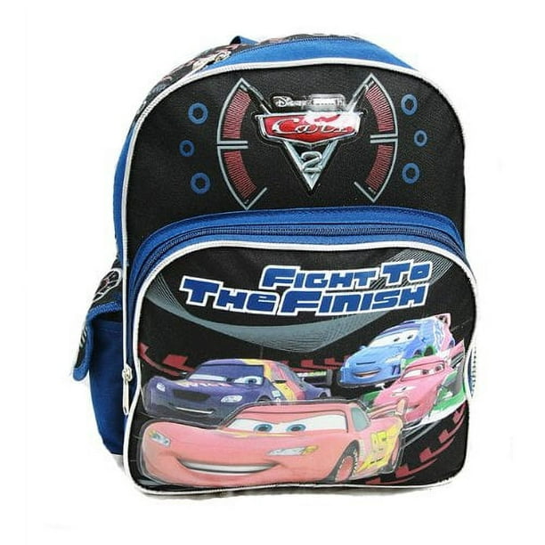 Small Backpack Disney Cars 2 McQueen Fight to the Finish New