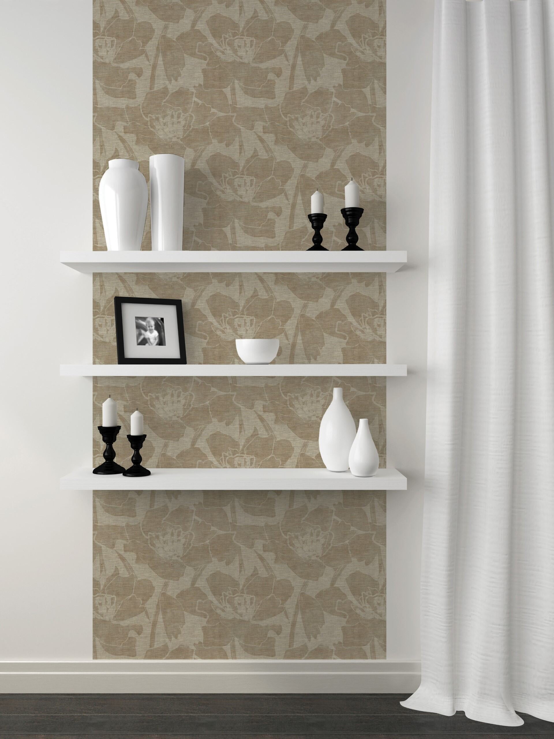 Wall Wear Golden Girls Peel and Stick Vinyl Wallpaper Roll 17.5" x 216" Removable Self Adhesive Wall Covering with Bubble Release Technology