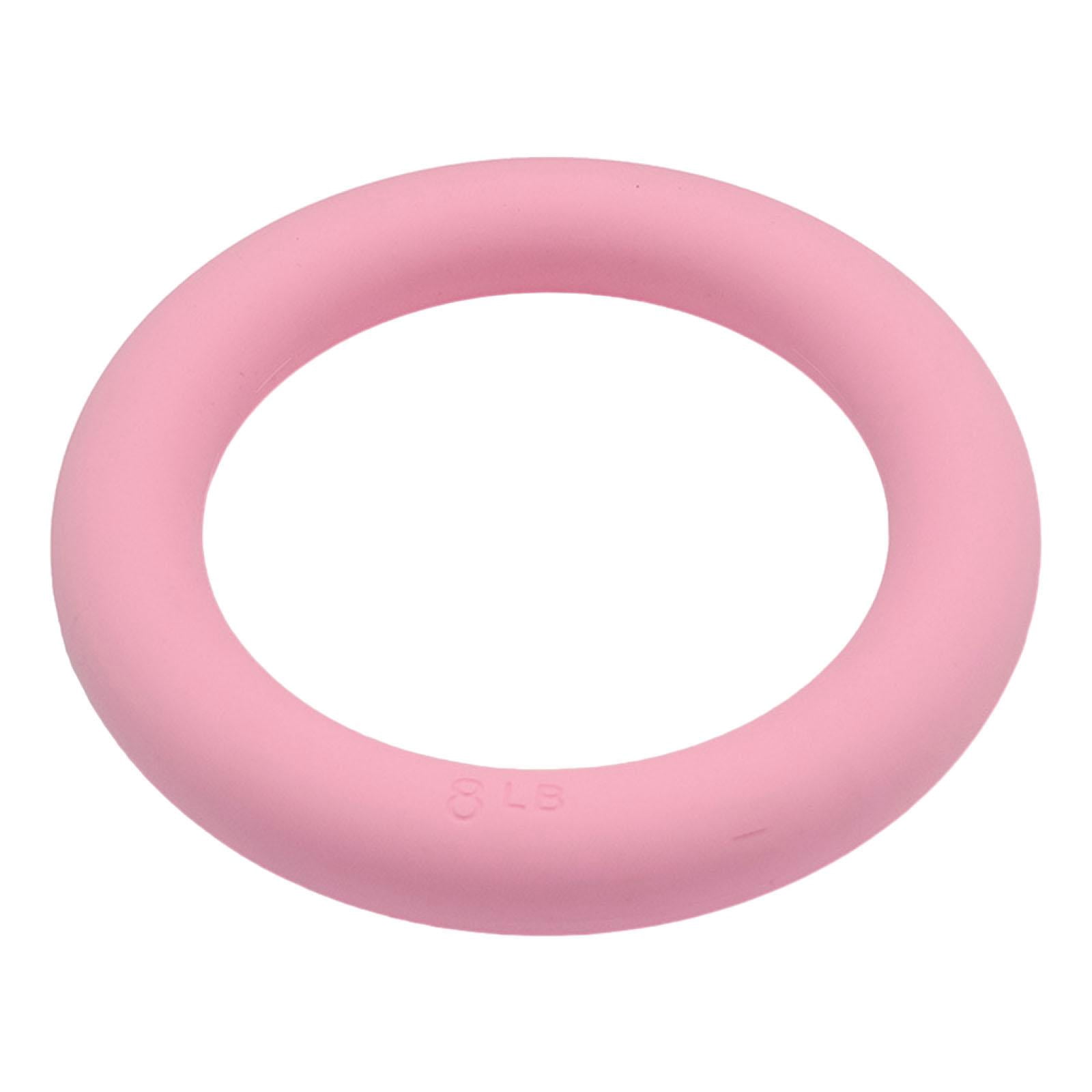 DimyFew Power Ring 8lbs 2 in 1 Kettlebell Dumbbell Portable Weighted Circle for Pilates pink