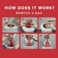 thumbnail image 6 of RED ROCKET MULTI-KITTY TWIST'R XL REFILL BAGS 10PACK for 8L MULTI-KITTY TWIST'R CAT/CLASS Litter Pail, 7-Layer Film, 6 of 10