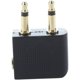 thumbnail image 4 of Juego de 2 adaptadores para auriculares, metal, 3,5 mm, negro/dorado, 4 of 5