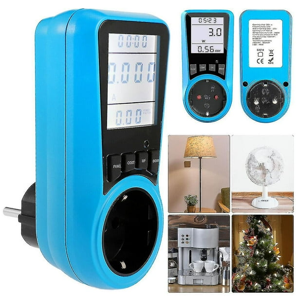 Eu Digital Energy Meter Wattmeter Wattage Electricity Power Meter