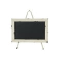 thumbnail image 5 of Decmode - Set of 2 Farmhouse 13 x 13 Inch Wooden Chalkboards with 3-Footed Iron Stands, 5 of 10