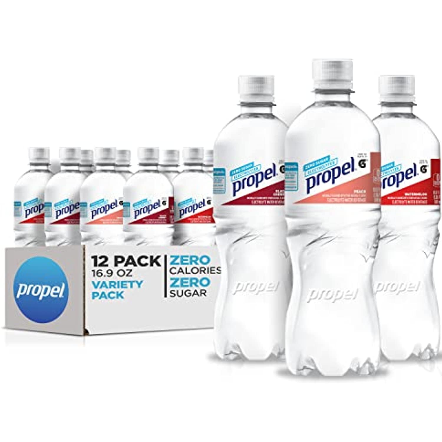 Propel, 3 Flavor Variety Pack 2.0, Zero Calorie Sports Drinking Water