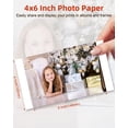 thumbnail image 3 of Kit de papel fotográfico y tinta MarkDomain KP-108IN, 108 hojas de 4 x 6 pulgadas, 3 of 9