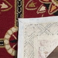 thumbnail image 4 of Safavieh Easy Care Marcus Floral Area Rug, Red/Natural, 6' x 6' Round, 4 of 8