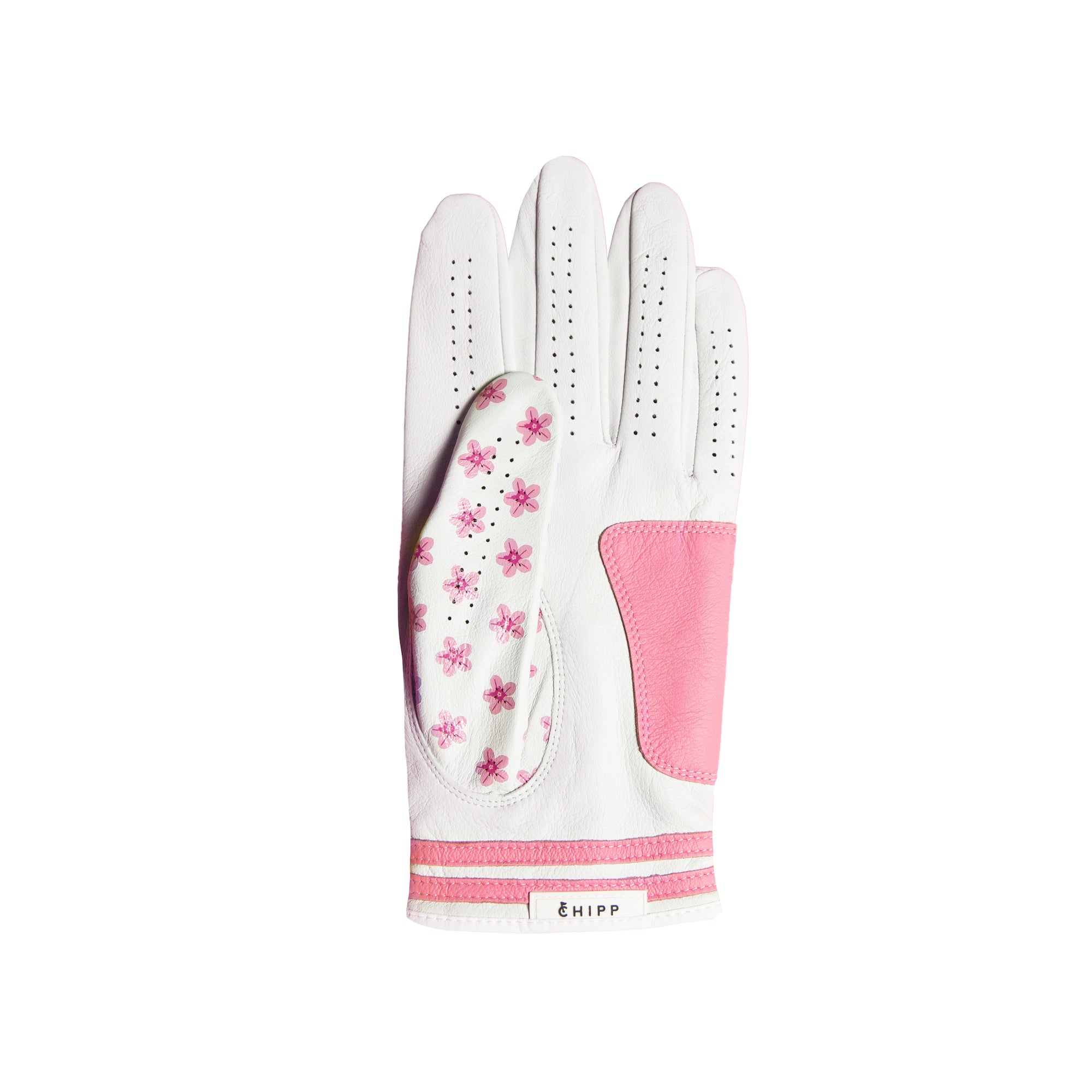 Azalea Pink Floral Golf Glove | Premium Cabretta Leather & Supportive Palm Pad