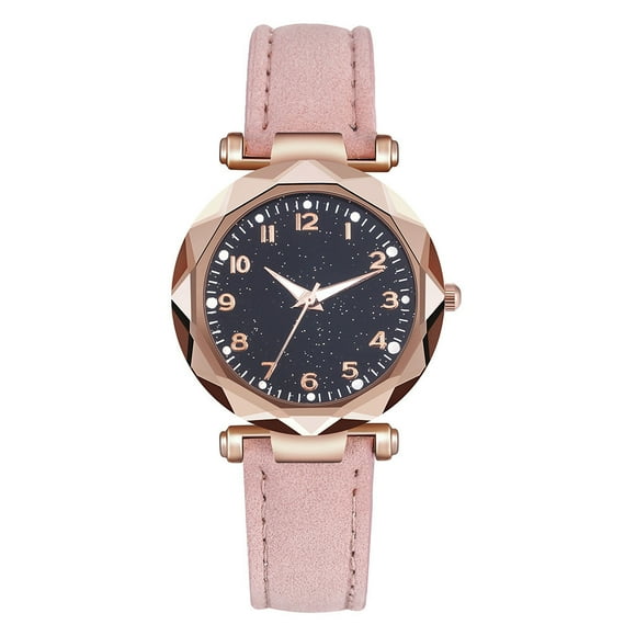 EGNMCR Women's Quartz Watch Night Sky Luminous Trend Digital Face Casual Fashion Quartz Watch Quartz watch