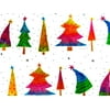 Pack of 1, Rainbow Trees 24" x 833' Full Ream Gift Wrap (Metallized) for Holiday, Party, Kids' Birthday, Wedding & Special Occasion Packaging