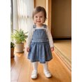 thumbnail image 3 of Cenuakty Toddler Girls Denim Dress Cute Overalls Dress, 3 of 9