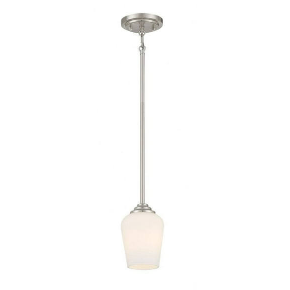 1 Light Convertible Pendant-Brushed Nickel Finish    -Traditional Installation Minka Lavery 4921-84
