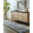 thumbnail image 3 of Mark&Day Wool Rugs, 5x8 Lyon Traditional Denim Area Rug, Blue Denim Rust Carpet for Living Room, Bedroom or Kitchen (5' x 8'), 3 of 7