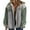 C Gray, variant on EVALESS Shacket for Women Winter Corduroy Jackets Long Sleeve Button Down Oversized Jacket Colorblock Raw Hem Hooded Coats