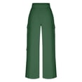 thumbnail image 5 of Hxshgdsn Womens Cargo Sweatpants Wide Leg Warm Fleece Lined Trousers Workout Baggy Joggers With Pockets Army Green S, 5 of 9