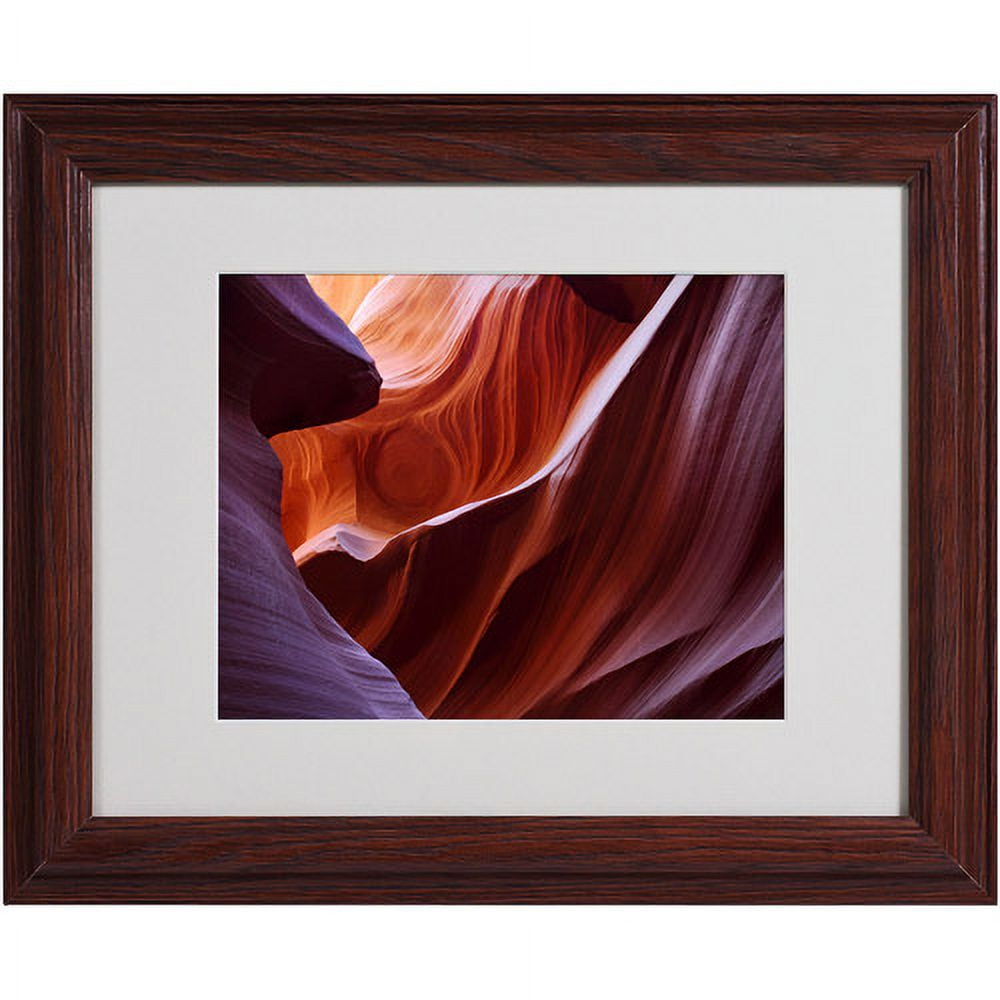 Trademark Fine Art "Antelope Canyon" Matted Framed Art by Pierre Leclerc