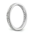 thumbnail image 4 of 1/2 CT Natural Diamond Antique Vintage Style Diamond Eternity Band in 14k White Gold, 4 of 5