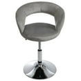 thumbnail image 5 of Impressions Vanity Giselle Contemporary Swivel Vanity Chair with Adjustable Height (Pink Velvet), 5 of 12
