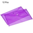 thumbnail image 3 of Unique Bargains File Folders Office Plastic Envelopes Document Organizer with Snap Button Purple, 3 of 6