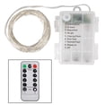 thumbnail image 1 of Luz de cadena LED de alambre de cobre USB con control remoto para adorno de decoración de fiesta, 1 of 8