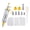 Yellow, variant on OIUR 13Pcs Stainless Steel Cake Decorating Kit Cookie Maker Machine Cookie Press Reusable Frosting Piping Kit for Cakes Cupcakes Cookies