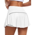 thumbnail image 1 of JoyGirl - Falda plisada de tenis con pantalones cortos de cintura alta, falda de golf, falda de entrenamiento, falda atlética con bolsillos, 1 of 3