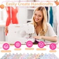 thumbnail image 5 of Evjurcn 126 Pcs Colourful Charm Packs for Quilting 5x5 inch Cotton Fabric Squares Bundle Pre-Cut Quilted Fabric Floral Patchwork for Sewing DIY Scrapbooking Craft Patchwork, 5 of 8